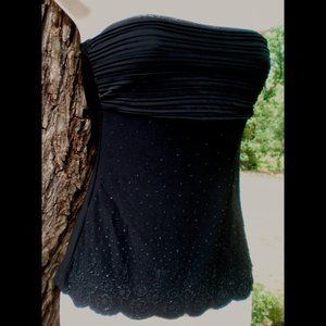 L'Patricia - Strapless Top w/ Beading - Size Small